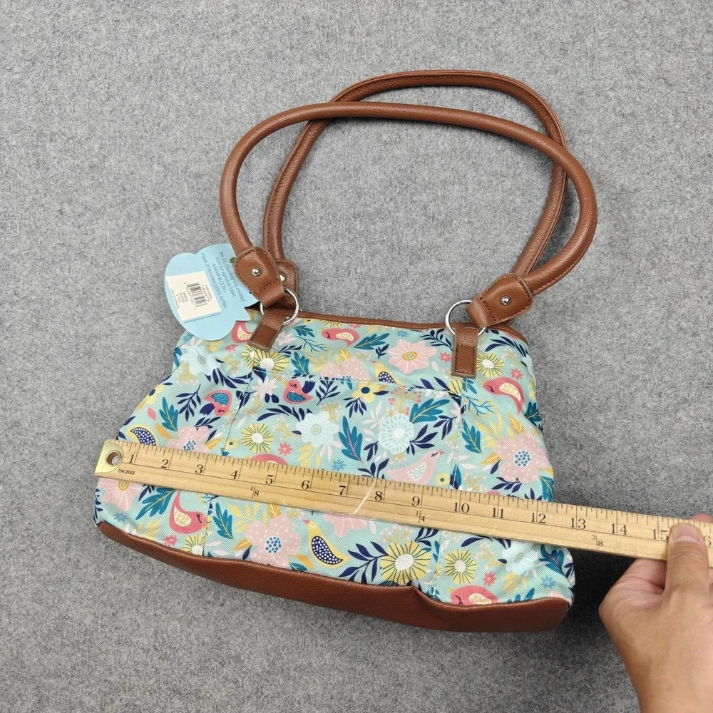 Lily Bloom Maggie Satchel Bag Womens Medium Multicolor Karma Bloom New